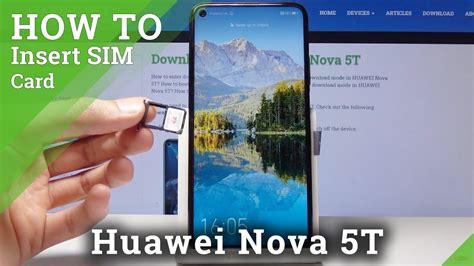 How to Insert Nano SIM Card in HUAWEI Nova 5T.